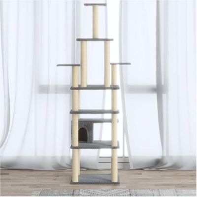 vidaXL Katzenbaum mit Sisalstämmen - 183cm Kletterturm vidaXL Katzenbaum mit Sisalstämmen - 183cm Kletterturm