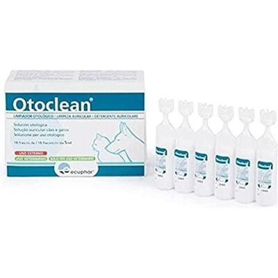 Ecuphar Otoclean Ohrpflege - 18x5ml - Ohrenreinigung für Hunde & Katzen Ecuphar Otoclean Ohrpflege - 18x5ml - Ohrenreinigung für Hunde & Katzen