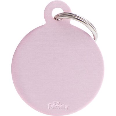 MyFamily Rosa Aluminium Hund & Katze ID-Medaille - Basic Runde MyFamily Rosa Aluminium Hund & Katze ID-Medaille - Basic Runde