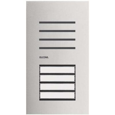 Elcom, Klingel + Türsprechanlage, ELCO REQ004Y Türstation Audio 4/1 2D Edelstahl ONE (Kabelgebunden) Elcom, Klingel + Türsprechanlage, ELCO REQ004Y Türstation Audio 4/1 2D Edelstahl ONE (Kabelgebunden)