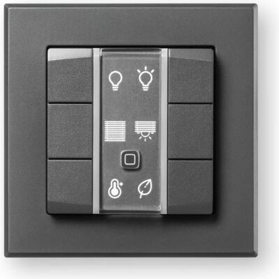 EQ-3, Lichtschalter + Storenschalter, Homematic IP Wired Wandtaster HmIPW-WRC6-A EQ-3, Lichtschalter + Storenschalter, Homematic IP Wired Wandtaster HmIPW-WRC6-A