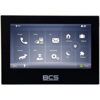 BCS, Klingel + Türsprechanlage, BCS-MON7700B-S IP-Videomonitor mit Fernansichtsfunktion (Ethernet, Kabelgebunden) BCS, Klingel + Türsprechanlage, BCS-MON7700B-S IP-Videomonitor mit Fernansichtsfunktion (Ethernet, Kabelgebunden)
