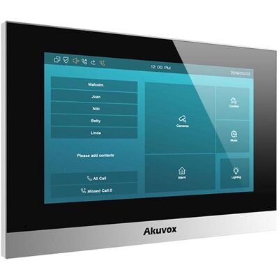 Akuvox, Klingel + Türsprechanlage, Indoor-Station C313W-2 with logo, Touch Screen, 2-wire, silver (Bluetooth, Kabelgebunden, WLAN) Akuvox, Klingel + Türsprechanlage, Indoor-Station C313W-2 with logo, Touch Screen, 2-wire, silver (Bluetooth, Kabelgebunden, WLAN)