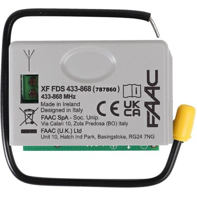 FAAC, Zubehör Antriebstechnik, Funkempfänger XF XF FDS FAAC, Zubehör Antriebstechnik, Funkempfänger XF XF FDS