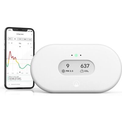 Airthings View Plus, Thermometer + Hygrometer, Weiss Airthings View Plus, Thermometer + Hygrometer, Weiss