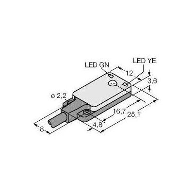 Turck, Bewegungsmelder, Opto Sensor Einweglichtschranke Sender Miniatursensor VS25EVQ5 (1.20 m) Turck, Bewegungsmelder, Opto Sensor Einweglichtschranke Sender Miniatursensor VS25EVQ5 (1.20 m)