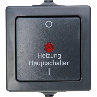 Kopp, Zubehör Elektroinstallation, Aufputz-Feuchtraum Heizungshauptschalter Kopp, Zubehör Elektroinstallation, Aufputz-Feuchtraum Heizungshauptschalter