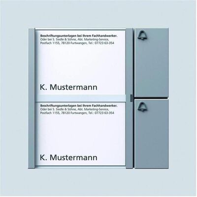 Siedle, Klingel + Türsprechanlage, Vario Bus-Tasten-Modul BTM 650-02 SM (035735) (Kabelgebunden) Siedle, Klingel + Türsprechanlage, Vario Bus-Tasten-Modul BTM 650-02 SM (035735) (Kabelgebunden)