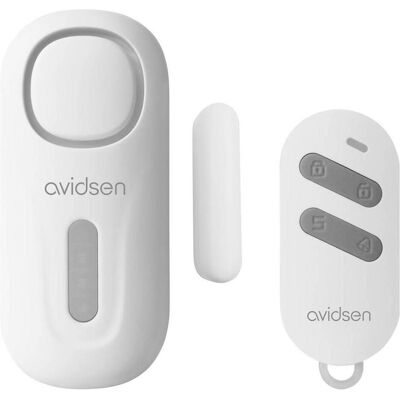 Avidsen, Einbruchschutz + Alarmanlage, Tür-/Fensteralarm Weiss Set mit Fernbedienung 120 dB 100022 Avidsen, Einbruchschutz + Alarmanlage, Tür-/Fensteralarm Weiss Set mit Fernbedienung 120 dB 100022