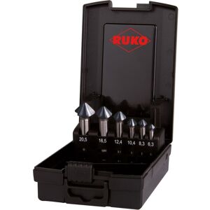 Ruko, Bohrereinsatz, Kegelsenker Set 6teilig 6.3 mm, 8.3 10.4 12.4 16.5 20.5 mm HSS 1 (10.4 mm, 12.4 mm, 16.5 mm, 20.5 mm, 6.3, 8.3) Ruko, Bohrereinsatz, Kegelsenker Set 6teilig 6.3 mm, 8.3 10.4 12.4 16.5 20.5 mm HSS 1 (10.4 mm, 12.4 mm, 16.5 mm, 20.5 mm, 6.3, 8.3)