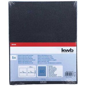 kwb, Schleifmittel, Schleifbogen Blauköper K 80, 5 Stk. (k80) kwb, Schleifmittel, Schleifbogen Blauköper K 80, 5 Stk. (k80)