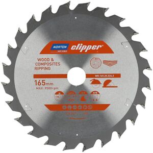 Norton 165x20 mm Kreissägeblatt - Holz/Verbund - Langlebig Norton 165x20 mm Kreissägeblatt - Holz/Verbund - Langlebig
