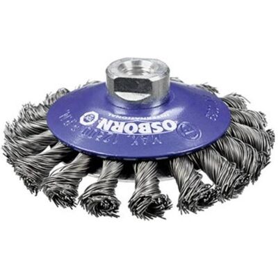 Osborn 0002632151 Edelstahl-Spitzbürste - 115mm - M14 Mutter - Mittlere Arbeit Osborn 0002632151 Edelstahl-Spitzbürste - 115mm - M14 Mutter - Mittlere Arbeit