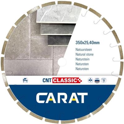 Carat, Sägeblatt, Diamantzaag Natuursteen 350X25,40Mm, Cnt Classic Carat, Sägeblatt, Diamantzaag Natuursteen 350X25,40Mm, Cnt Classic