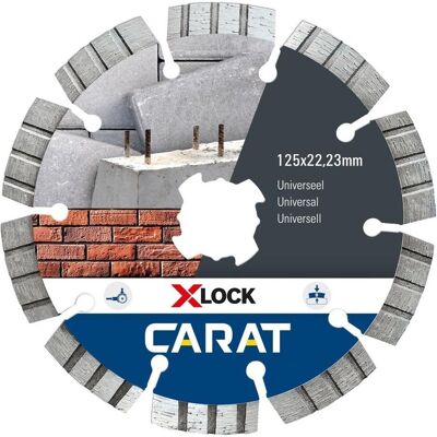 Carat, Sägeblatt, CUXLOCK125 X-LOCK Diamanttrennscheibe Universal 125 x 22,23 Carat, Sägeblatt, CUXLOCK125 X-LOCK Diamanttrennscheibe Universal 125 x 22,23