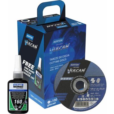 Norton Vulcan 125 x 1,6 Schleifscheibe - Schleifmittel Norton Vulcan 125 x 1,6 Schleifscheibe - Schleifmittel