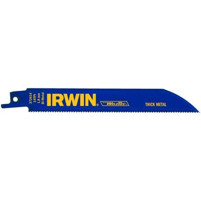 IRWIN 624R Säbelsägeblatt 150mm 24 TPI - Metall schneiden, Packung mit 5 IRWIN 624R Säbelsägeblatt 150mm 24 TPI - Metall schneiden, Packung mit 5