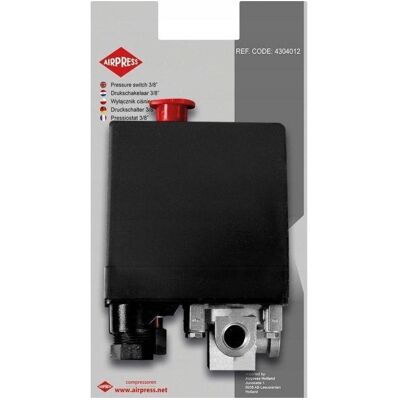 Airpress, Kompressor, 400V-Druckschalter im Blister (4304012) (6 Bar) Airpress, Kompressor, 400V-Druckschalter im Blister (4304012) (6 Bar)