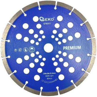 GEKO Diamant-Segment-Trennscheibe - 230x10x22mm - Trennscheibe GEKO Diamant-Segment-Trennscheibe - 230x10x22mm - Trennscheibe