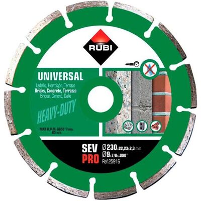 Rubi - 230mm Segmentierter Diamantscheibe - Trennscheibe Rubi - 230mm Segmentierter Diamantscheibe - Trennscheibe