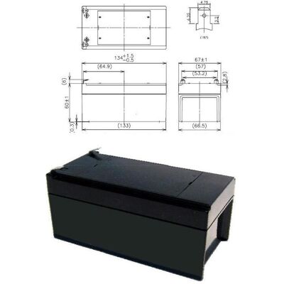 AccuCell 12V Bleiakku für FERM Florin - Modell FTHTB-12V AccuCell 12V Bleiakku für FERM Florin - Modell FTHTB-12V