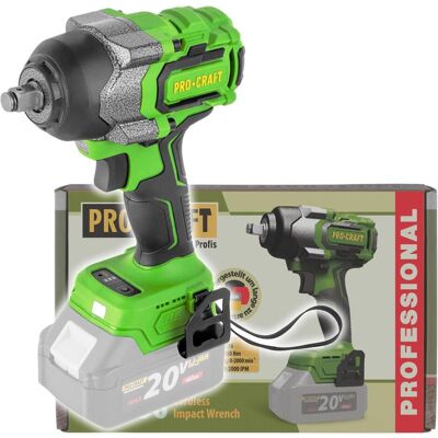 Procraft, Bohrmaschine + Akkuschrauber, PWA36bb Akku Schlagschrauber 20 V 850 Nm 1/2 Brushless Solo - ohne Akku, ohne Ladegerät (Schlagschrauber) Procraft, Bohrmaschine + Akkuschrauber, PWA36bb Akku Schlagschrauber 20 V 850 Nm 1/2 Brushless Solo - ohne Akku, ohne Ladegerät (Schlagschrauber)