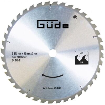 GÜDE GÜDE - Hartmetall Sägeblatt 48 Zähne 315x30mm GÜDE GÜDE - Hartmetall Sägeblatt 48 Zähne 315x30mm