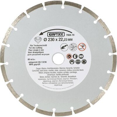 Einhell Sägeblatt, kwb 796870 Diamanttrennscheibe Durchmesser 230 mm Bohrungs-Ø 22 mm 1 St. Einhell Sägeblatt, kwb 796870 Diamanttrennscheibe Durchmesser 230 mm Bohrungs-Ø 22 mm 1 St.