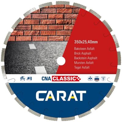 Carat, Sägeblatt, CNAC350400 Diamanttrennscheibe BRICK / ASPHALT CNA CLASSIC 350x25,4MM Carat, Sägeblatt, CNAC350400 Diamanttrennscheibe BRICK / ASPHALT CNA CLASSIC 350x25,4MM