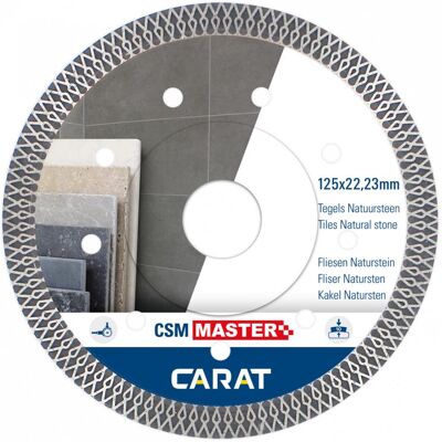 Carat, Sägeblatt, CSMM125300 Diamanttrennscheibe TILES CSM MASTER 125x22,23MM Carat, Sägeblatt, CSMM125300 Diamanttrennscheibe TILES CSM MASTER 125x22,23MM