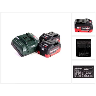 Metabo - LiHD 18V 8.0Ah - 2x Akku - ASC 145 - Akkusatz Metabo - LiHD 18V 8.0Ah - 2x Akku - ASC 145 - Akkusatz