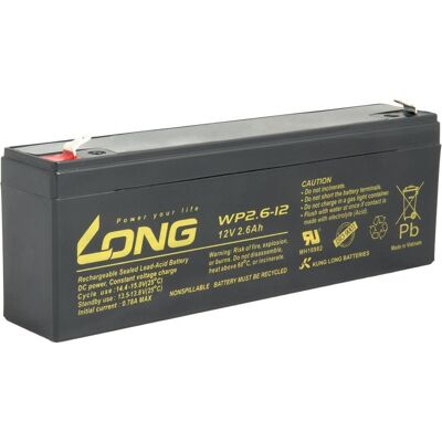 Avacom, Versorgungsbatterie, LONG baterie 2,6Ah F1 (WP2.6-12) (2.60 Ah, 12 V) Avacom, Versorgungsbatterie, LONG baterie 2,6Ah F1 (WP2.6-12) (2.60 Ah, 12 V)