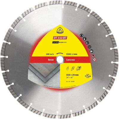 Klingspor, Sägeblatt, DT 350 BT Extra - Diamanttrennscheibe 350 x 25,4 mm Klingspor, Sägeblatt, DT 350 BT Extra - Diamanttrennscheibe 350 x 25,4 mm