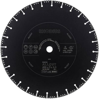 Rhodius, Sägeblatt, Diamantklinge 210 All-cut 400mm Rhodius, Sägeblatt, Diamantklinge 210 All-cut 400mm