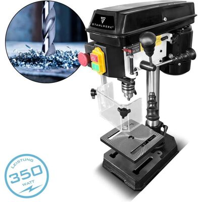 Stahlwerk, Tischbohrmaschine, Säulenbohrmaschine BD-350 ST 350W Leistung 620-2.620 U/min Ø 13 mm Stahlwerk, Tischbohrmaschine, Säulenbohrmaschine BD-350 ST 350W Leistung 620-2.620 U/min Ø 13 mm