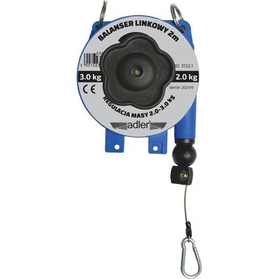 Adler Sägeblatt, BALANSER LINKOWY 2m Z REGULACJĄ MASY 2-3kg Adler Sägeblatt, BALANSER LINKOWY 2m Z REGULACJĄ MASY 2-3kg