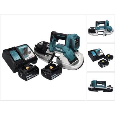 Makita, Dekupiersäge + Bandsäge, DPB 183 RT Akku Bandsäge 18 V 66 mm Brushless + 2x Akku 5,0 Ah + Ladegerät (Bandsäge) Makita, Dekupiersäge + Bandsäge, DPB 183 RT Akku Bandsäge 18 V 66 mm Brushless + 2x Akku 5,0 Ah + Ladegerät (Bandsäge)