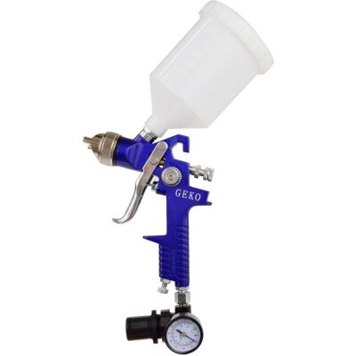 GEKO - HVLP 1,4mm - 600ml - Manometer - Spritzpistole GEKO - HVLP 1,4mm - 600ml - Manometer - Spritzpistole