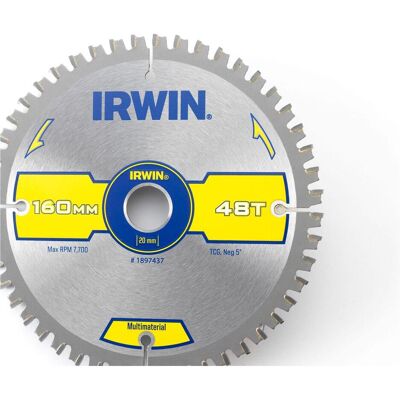 Irwin, Sägeblatt, 1897437 Kreissägeblatt mit Zähnen TCG/Negativ Haken Irwin, Sägeblatt, 1897437 Kreissägeblatt mit Zähnen TCG/Negativ Haken