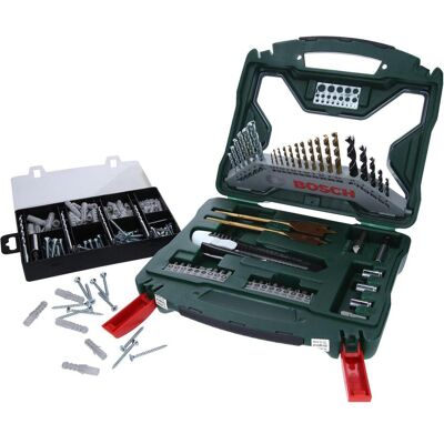 Bosch Zubehör, Werkzeugkoffer, Bohr- und Schrauberbit-Set + Dübel-Set, 173-teilig (173 Teile) Bosch Zubehör, Werkzeugkoffer, Bohr- und Schrauberbit-Set + Dübel-Set, 173-teilig (173 Teile)