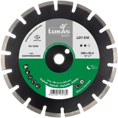 Lukas, Sägeblatt, LUKAS-ERZETT A344173502210213 DiamantLD7 S10 350x25.40x10 Diamanttrennscheibe Lukas, Sägeblatt, LUKAS-ERZETT A344173502210213 DiamantLD7 S10 350x25.40x10 Diamanttrennscheibe