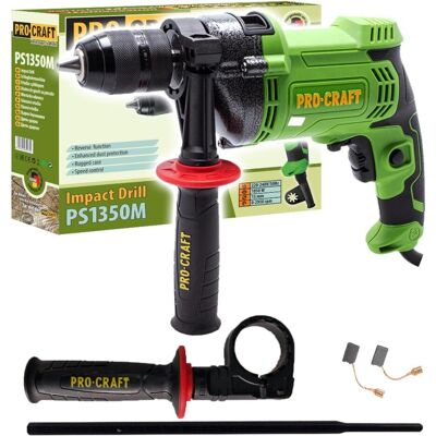 Procraft, Bohrmaschine + Akkuschrauber, PS1350M Schlagbohrmaschine 1050 Watt (Schlagbohrmaschine) Procraft, Bohrmaschine + Akkuschrauber, PS1350M Schlagbohrmaschine 1050 Watt (Schlagbohrmaschine)