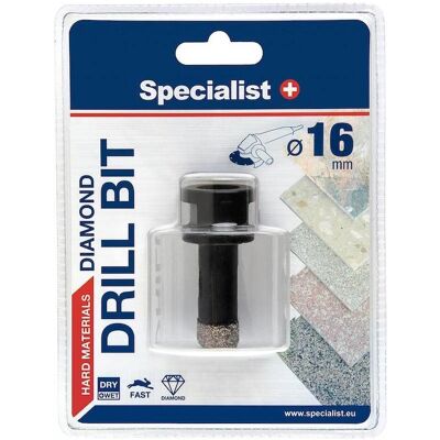 Bloomsbury - Specialist + D16 M14 - 16mm - M14 - Diamond drill Bloomsbury - Specialist + D16 M14 - 16mm - M14 - Diamond drill