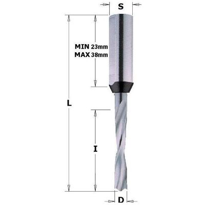 CMT Mikrograufaser HWM 4mm Dübelbohrer - Blindbohrer für Holz CMT Mikrograufaser HWM 4mm Dübelbohrer - Blindbohrer für Holz