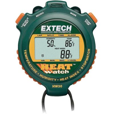 Extech HW30 Feuchtigkeits- & Temperaturmesser - Digitaltimer, Hitzeindex Extech HW30 Feuchtigkeits- & Temperaturmesser - Digitaltimer, Hitzeindex