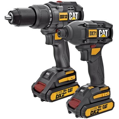 Cat, Bohrmaschine + Akkuschrauber, 18v Combo Kit. Drill And Driver (Schlagbohrmaschine, Schlagbohrschrauber) Cat, Bohrmaschine + Akkuschrauber, 18v Combo Kit. Drill And Driver (Schlagbohrmaschine, Schlagbohrschrauber)