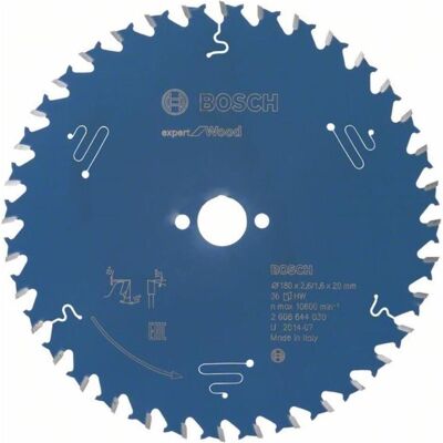 Bosch Professional Zubehör, Sägeblatt, Kreissägeblatt Expert for Wood, 190 x 20 x 2,6 mm, 56 Bosch Professional Zubehör, Sägeblatt, Kreissägeblatt Expert for Wood, 190 x 20 x 2,6 mm, 56
