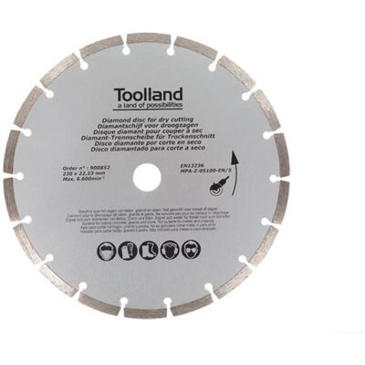 Velleman Sägeblatt, DIAMANT-TRENNSCHEIBE - 230 mm - SEGMENTIERT Velleman Sägeblatt, DIAMANT-TRENNSCHEIBE - 230 mm - SEGMENTIERT