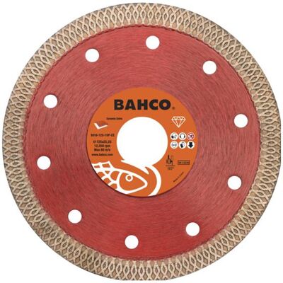 Bahco Sägeblatt, Abrasive Diamant-Trennscheiben für Keramik & Fliesen 125 x 1.2 x 22.23mm Bahco Sägeblatt, Abrasive Diamant-Trennscheiben für Keramik & Fliesen 125 x 1.2 x 22.23mm