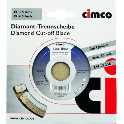 Cimco, Sägeblatt, Diamant-Trennscheibe Pflaster Durchmesser 180 Cimco, Sägeblatt, Diamant-Trennscheibe Pflaster Durchmesser 180